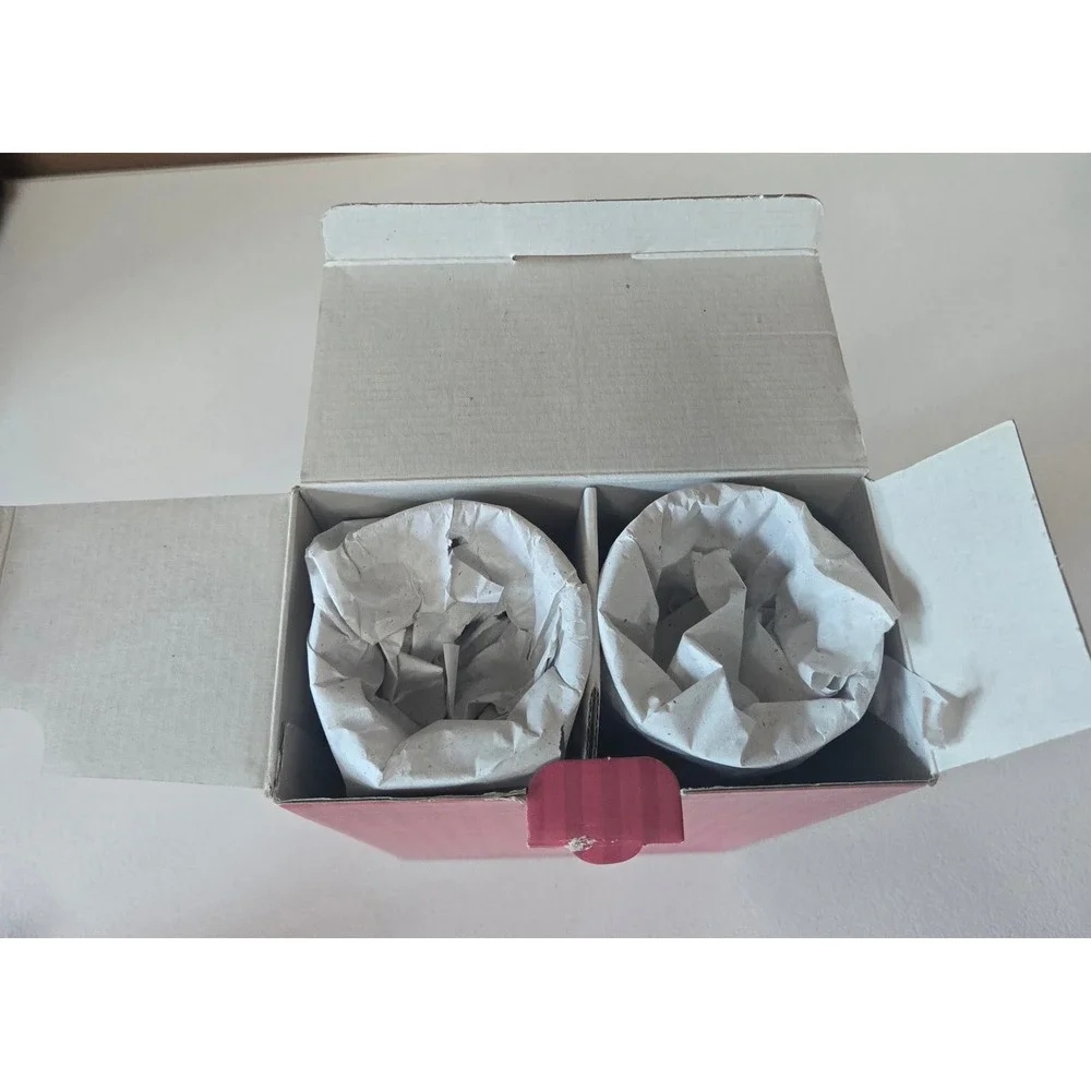 Lenox Holiday Gems Ruby Toasting Flutes Set of 2‎ Red Crystal Boxed 1998